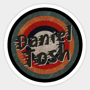 Retro Color Typography Faded Style Daniel Tosh Sticker